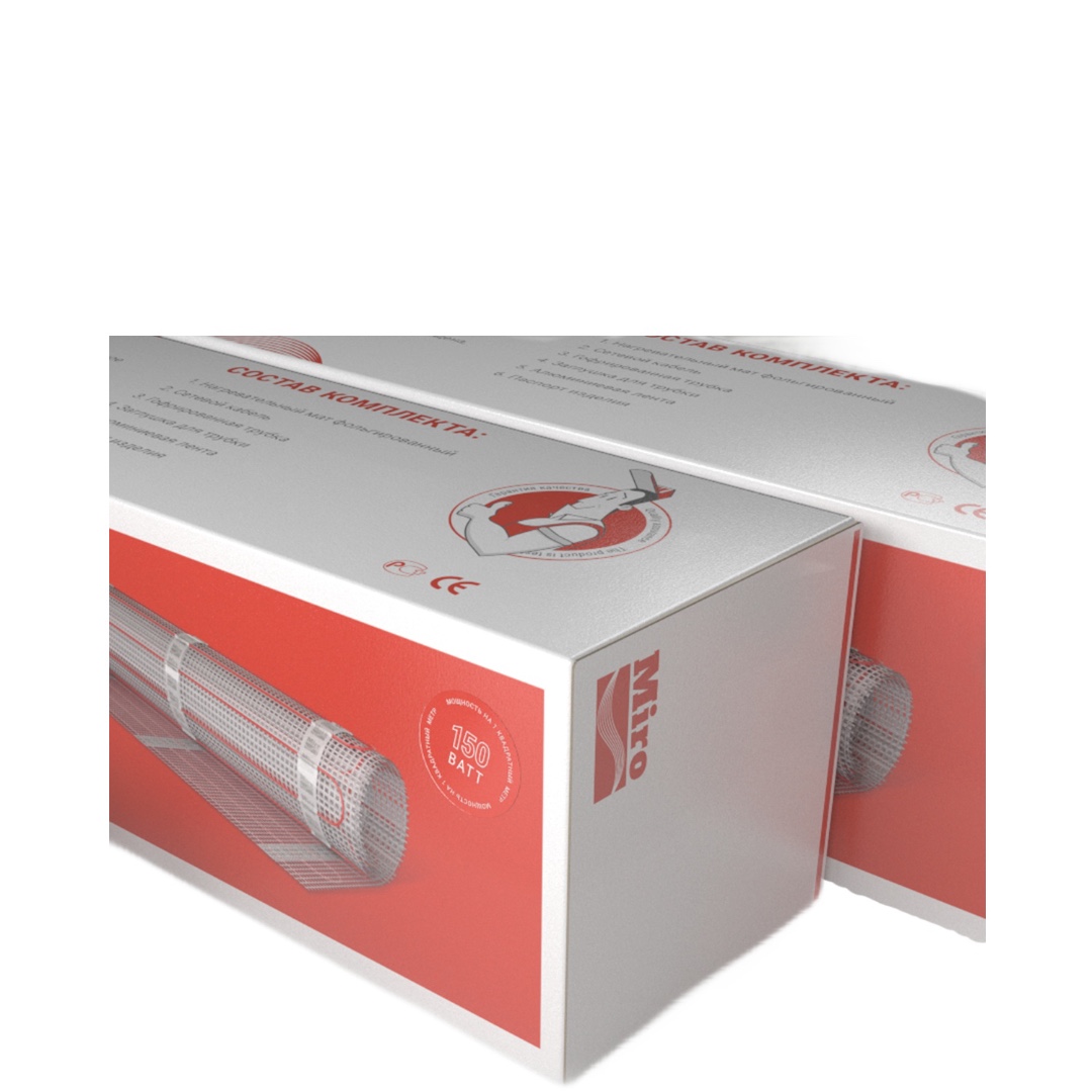 Нагревательный мат Miro 10,0 м2 - 1500 Вт (150 Вт/м2)